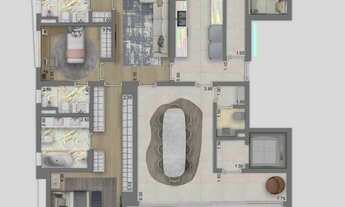 Imagem 4: Aura Pacaembu | Construtora Cyrela | Construção | 259 metros | 04 suítes