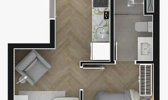 Imagem 4: AP One Paulista | Construtora GTJ | Construção | 30 metros | 01 suíte | com varanda