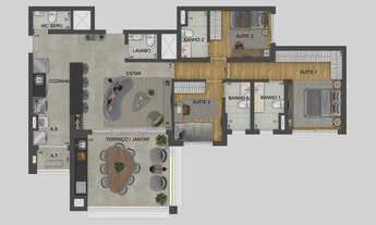 Imagem 5: Mooca Cittá Milano | Construtora Eztec | Construção | 118 metros | 03 suítes