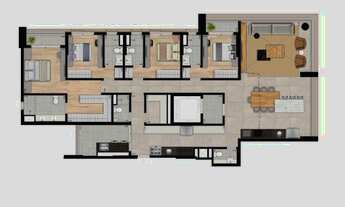 Imagem 4: Eleva Harmonia | Construtora You inc | Construção | 205 metros | 04 suítes