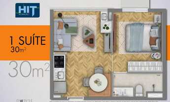 Imagem 4: Hit Aclimação | Construtora Costa Hirota | Pronto | 30 metros | 01 suíte