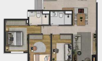 Imagem 4: Natur Granja Viana | Construtora Nativo | Construção | 72 metros | 03 dormitórios