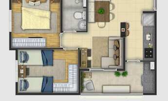 Imagem 4: Onix Jardim Conceição | Construtora BB Empreendimentos | 45 metros | 02 dormitórios