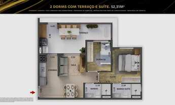 Imagem 4: The One Granja Julieta | Construtora Cury | Construção | 52 metros | 02 dormitórios