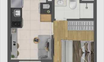 Imagem 7: Joá Pinheiros | Construtora Kallas | Construção | 25 metros | studios | com varanda