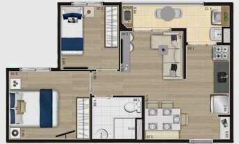 Imagem 4: Alto do Jardim Manacá | Construtora Econ | Construção | 41 metros | 02 dormitórios