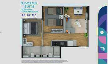 Imagem 4: Griffe Itapevi | Construtora EPH | Construção | 45 metros | 02 dormitórios | suíte