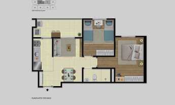 Imagem 6: Solare Mogi Moderno | Construtora CAC | Construção | 50 metros | 02 dormitórios