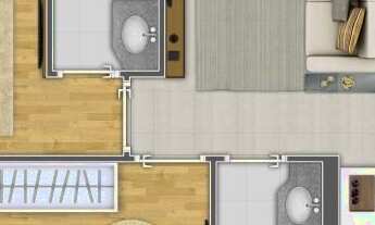 Imagem 6: Square Carapicuíba Construtora Masa Construção 66 metros 03 dormitórios suíte