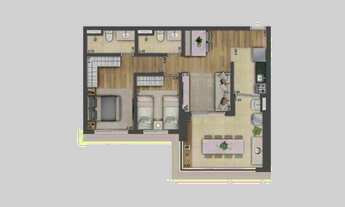 Imagem 4: Alive Home Club | Construtora Lavvi | Construção | 72 metros | 02 dormitórios | suíte