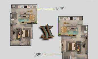 Imagem 4: Ayas Residenziale | Construtora Tavares & Rosseti | Construção | 43 metros