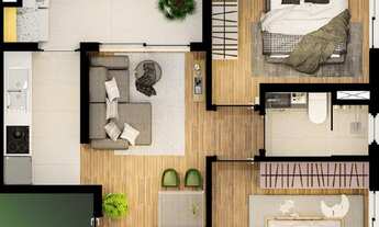 Imagem 4: Marka Brooklin | Construtora Marka Prime | Lançamento | 39 metros | 02 dormitórios