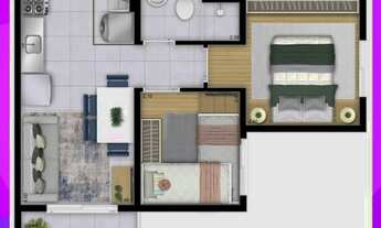 Imagem 4: Plano & Interlagos | Construção | 34 metros | 02 domitórios | com varanda