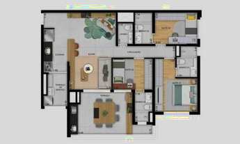 Imagem 5: Praça Diálogo Patriarca | Construtora Diálogo | Construção | 108 metros | 03 | suítes