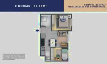 Imagem 4: Cidade Villa Lobos Maestro Construtora Cury Construção 32 metros 02 dormitórios