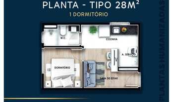 Imagem 4: JF & Bosque Lucrécia Construtora JFilho Construção 28 metros studios com varanda