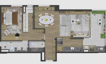 Imagem 5: On The Park | Construtora CNL | Construção | 78 metros | 02 suítes | varanda gourmet