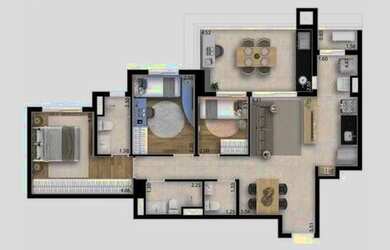 Imagem 6: Legend Por Dubaí | Construtora Dubaí | Construção | 84 metros | 03 dormitórios | suíte