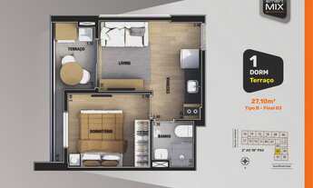 Imagem 4: Smart Mix Santana | Construtora Evo | Construção | 27 metros | 01 dormitório