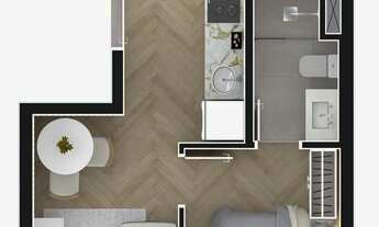 Imagem 5: AP One Paulista | Construtora GTJ | Construção | 30 metros | 01 suíte | com varanda