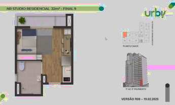 Imagem 7: Urby Paulista | Construtora One | Construção | 22 metros | Studios com varanda