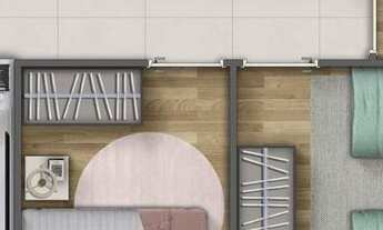 Imagem 5: Monumental Residencial Conx Construção 75 metros 03 dormitórios suíte varanda