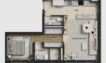 Imagem 4: Dom 564 Vila Nova Conceição | Construtora Diálogo | 56 metros | 01 suíte | lavabo