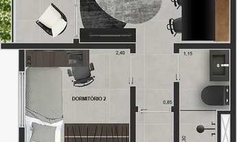 Imagem 5: Joy Vila Matilde Construtora Yonder Lançamento 48 metros 02 dormitórios suíte
