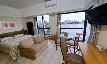 Imagem 5: Flat Ponta Negra, Manaus, todo mobiliado, vista linda pro Rio, cama, sofá, geladeira, fogã