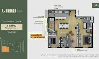 Imagem 2: Land Urban Habitat: APARTAMENTO 3 QUARTOS COM SUÍTE À VENDA NO BOA VISTA