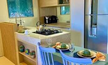 Imagem: AP de 1/4 com varanda e vista para o mar