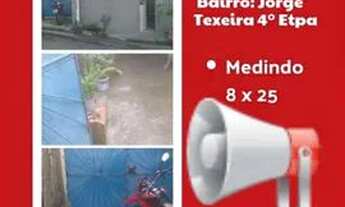 Imagem: Terreno medindo 8 por 25