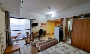 Imagem 6: Flat Ponta Negra, Manaus, todo mobiliado, vista linda pro Rio, cama, sofá, geladeira, fogã