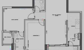 Imagem: Apartamento 2 dormitórios sendo 1 suite