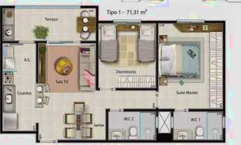 Imagem: Apartamento residencial à venda, Mirante