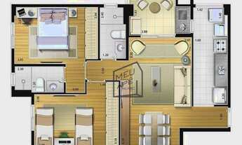 Imagem 2: Apartamento com 2 dormitórios à venda, 64 m² por R$ 463.382,70 - Fundação - São Caetano do