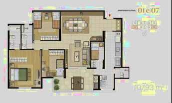 Imagem 2: Apartamento à venda, 3 quartos, 1 suíte, 2 vagas, Piemonte - Nova Lima/MG