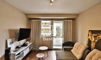 Imagem 5: Flat com 1 dormitório, 57 m² - venda por R$ 400.000,00 ou aluguel por R$ 4.000,00/mês - Al