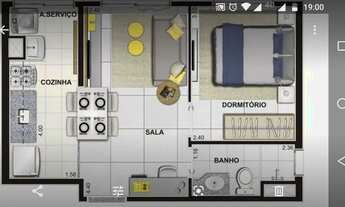 Imagem: Apto Mobiliado, 1 quarto, 31 m2