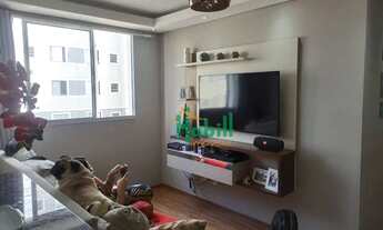 Imagem 2: Apartamento com 2 dormitórios para alugar, 47 m² por R$ 1.484,00/mês - Parque Santa Rosa