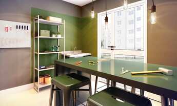 Imagem 7: Temos apartamentos de 1 e 2 quartos, e o valor mínimo de entrada de 400 reais