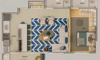 Imagem 3: APARTAMENTO COM 2 DORMITÓRIOS (1 SUÍTE) BETHAVILLE LANÇAMENTO