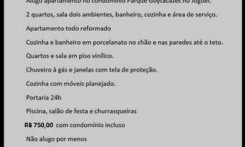 Imagem: Alugo apartamento no condomínio Parque