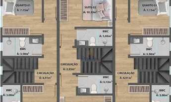 Imagem 3: Sobrado com 2 dormitórios à venda, 110 m² por R$ 380.000,00 - Aririú - Palhoça/SC