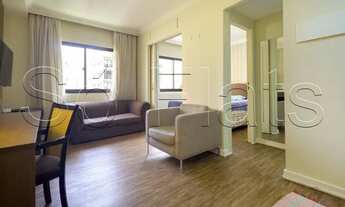 Imagem 2: Disponível para locação na Vila Olímpia flat totalmente mobiliado e muito estiloso