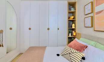 Imagem 3: Temos apartamentos de 1 e 2 quartos, e o valor mínimo de entrada de 400 reais