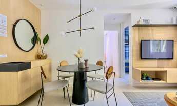 Imagem 2: Temos apartamentos de 1 e 2 quartos, e o valor mínimo de entrada de 400 reais