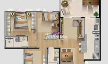 Imagem 2: Apartamento com 3 dormitórios à venda, 79 m² por R$ 504.338 - Cidade Jardim - Jacareí/SP