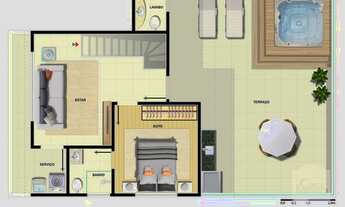 Imagem 6: Cobertura duplex para venda com 170 metros quadrados com 4 quartos em Jaraguá - Belo Horiz