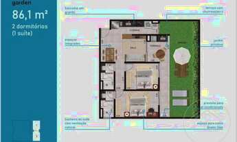 Imagem 2: Apartamento com 2 dormitórios à venda, 86 m² por R$ 498.949,50 - Praia da Maranduba - Ubat